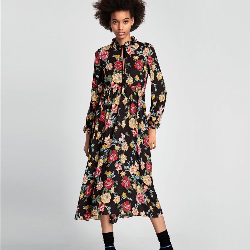 Zara Floral print dress